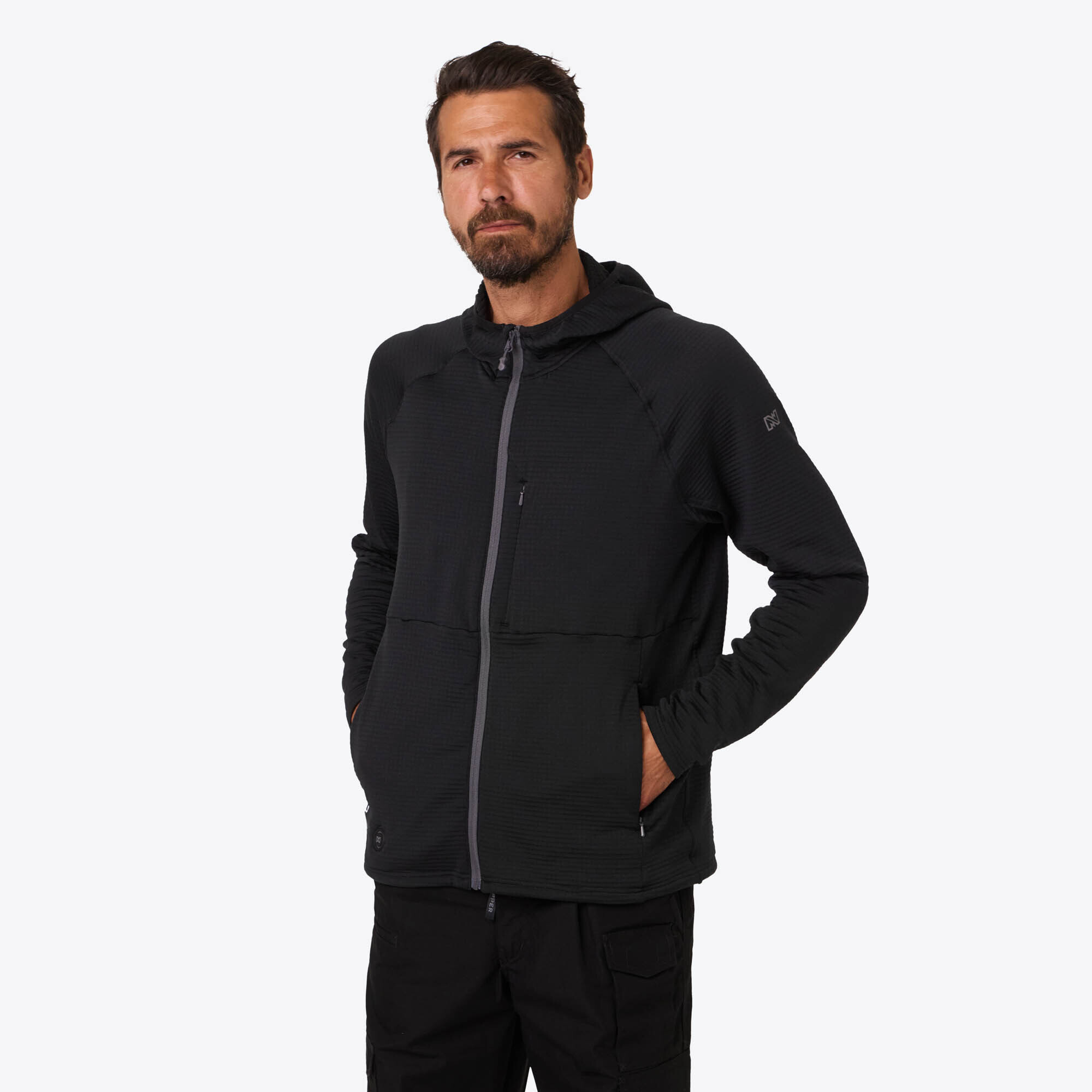Mobile Warming Element Mid-Layer Full Zip Hoodie Men's  BLK